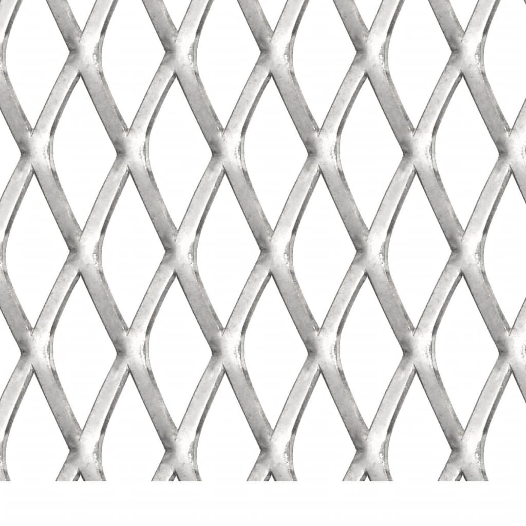 vidaXL Gard de sârmă grădină, 50x50 cm, 20x10x2 mm, oțel inoxidabil