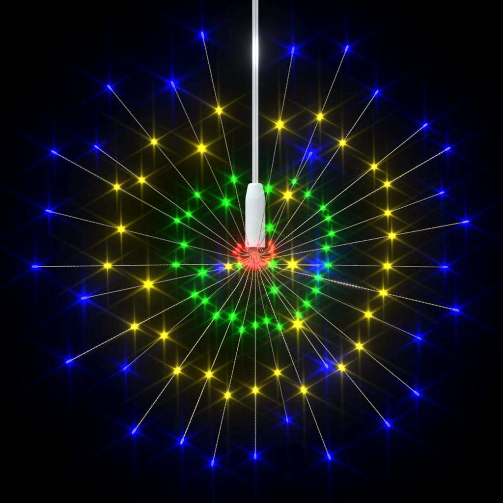 vidaXL Lămpi cu artificii de Crăciun 10 buc. 1400 LED multicolor 20 cm