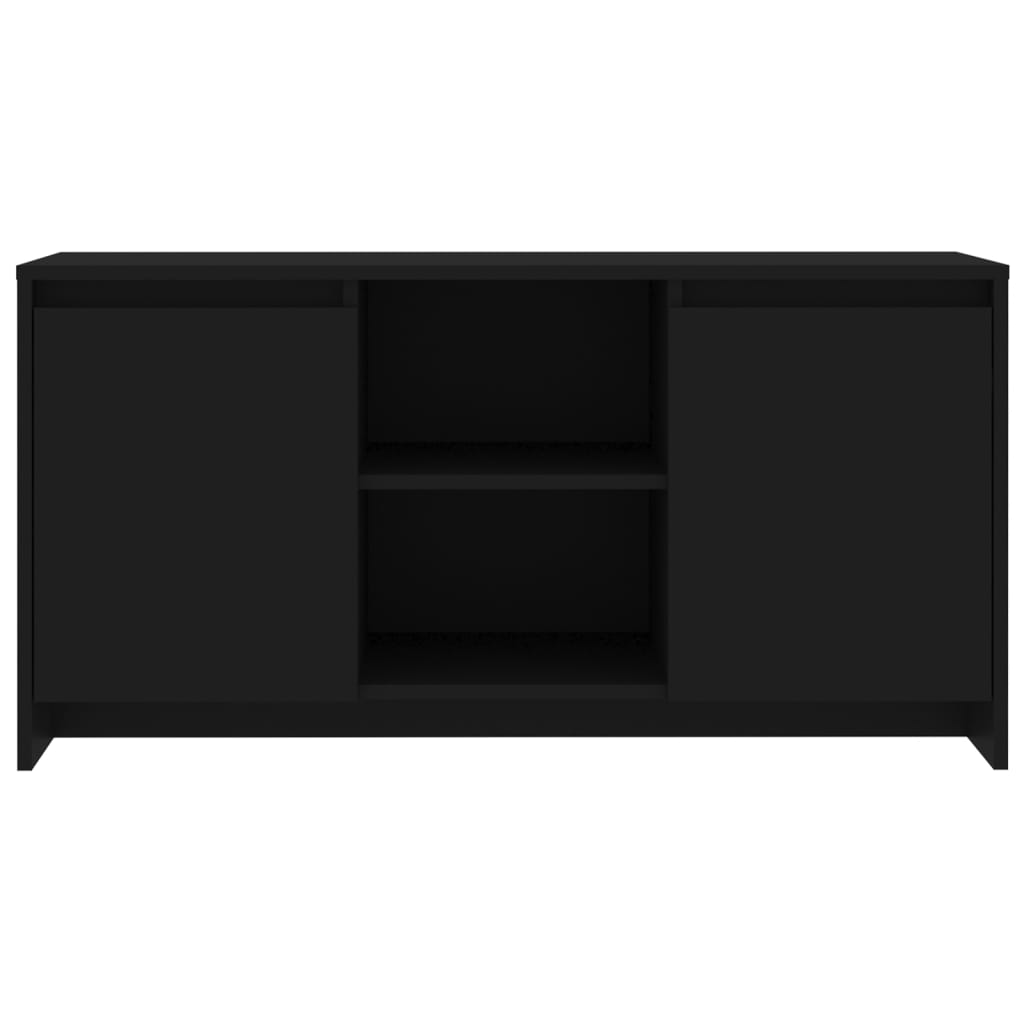 vidaXL Comodă TV, negru, 102x37,5x52,5 cm, PAL