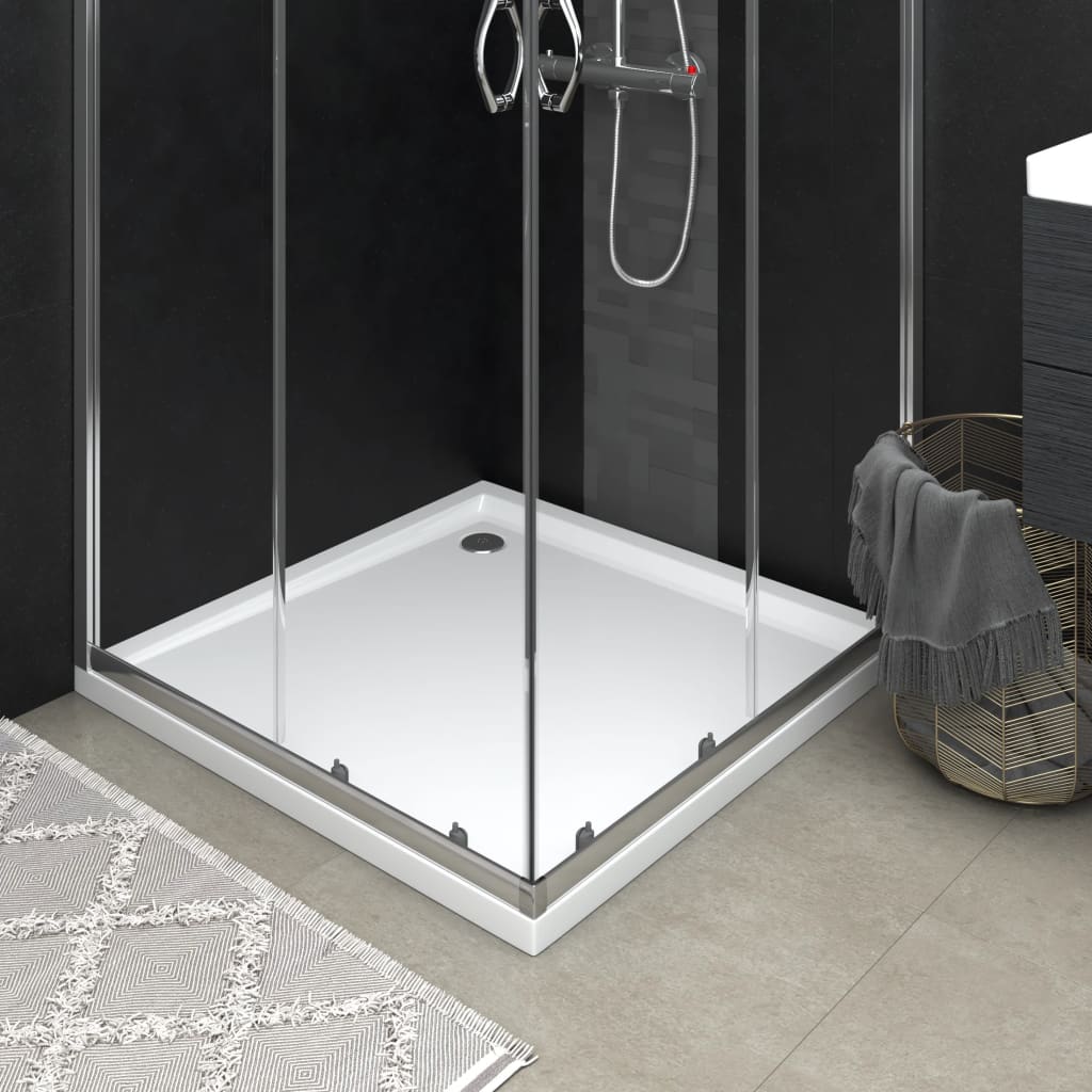 vidaXL Cădiță de duș pătrată din ABS, 90x90 cm