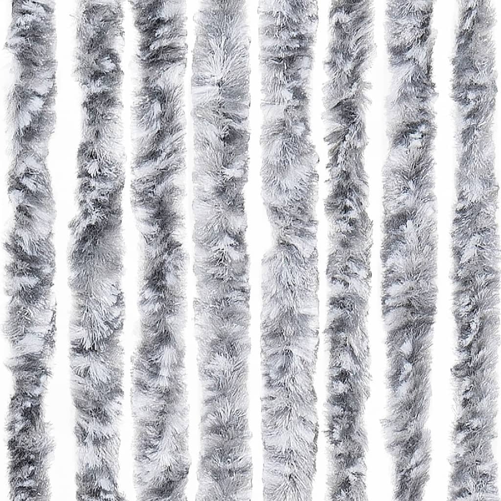 vidaXL Perdea pentru insecte, argintiu, 56x200 cm, Chenille