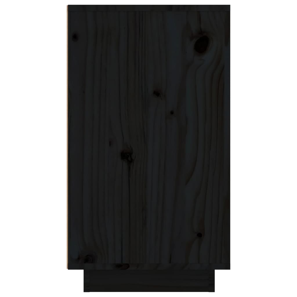 vidaXL Dulap de vinuri, negru, 23x34x61 cm, lemn masiv de pin