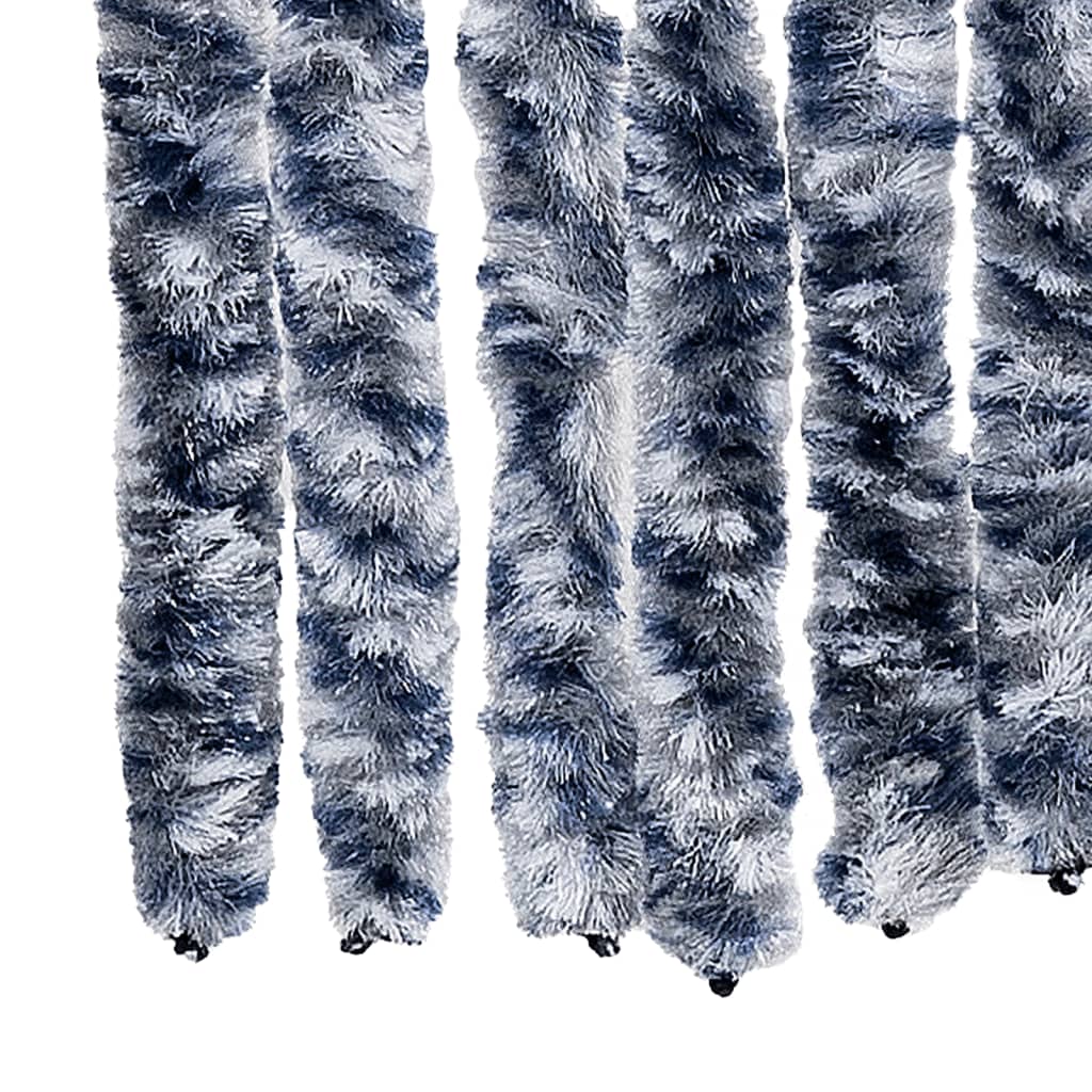 vidaXL Perdea pentru insecte, albastru și alb, 100x200 cm, chenille