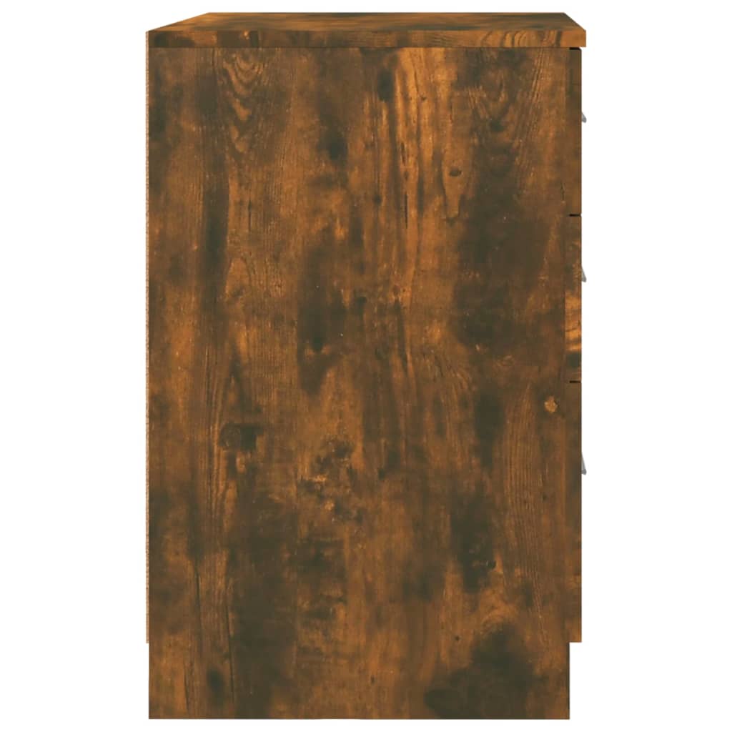 vidaXL Noptieră, stejar fumuriu, 40x40x63 cm, lemn prelucrat