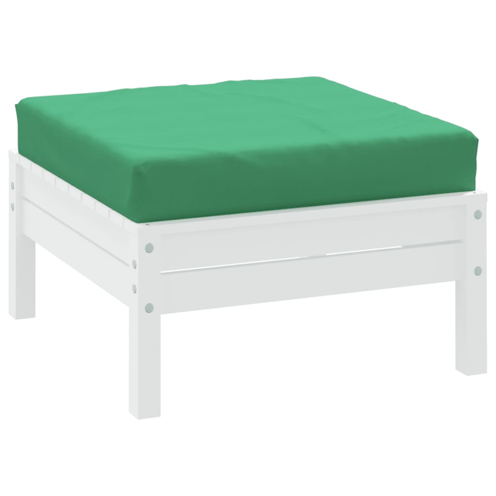 vidaXL Pernă pentru taburet din paleți, verde, material textil