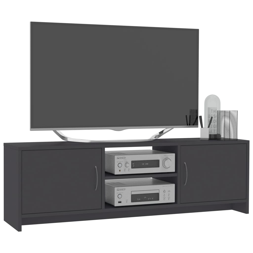 vidaXL Comodă TV, gri, 120 x 30 x 37,5 cm, PAL
