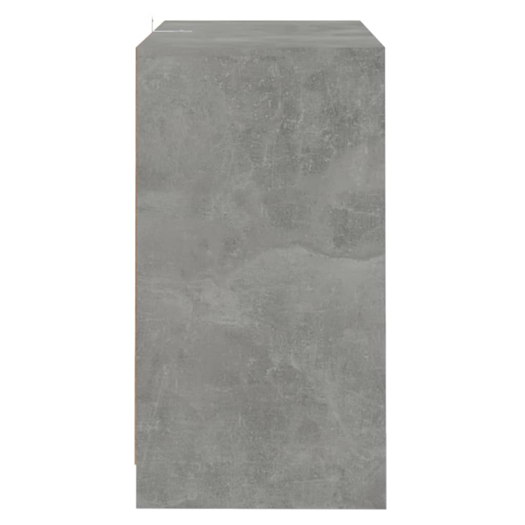 vidaXL Servantă, gri beton, 70x41x75 cm, lemn prelucrat
