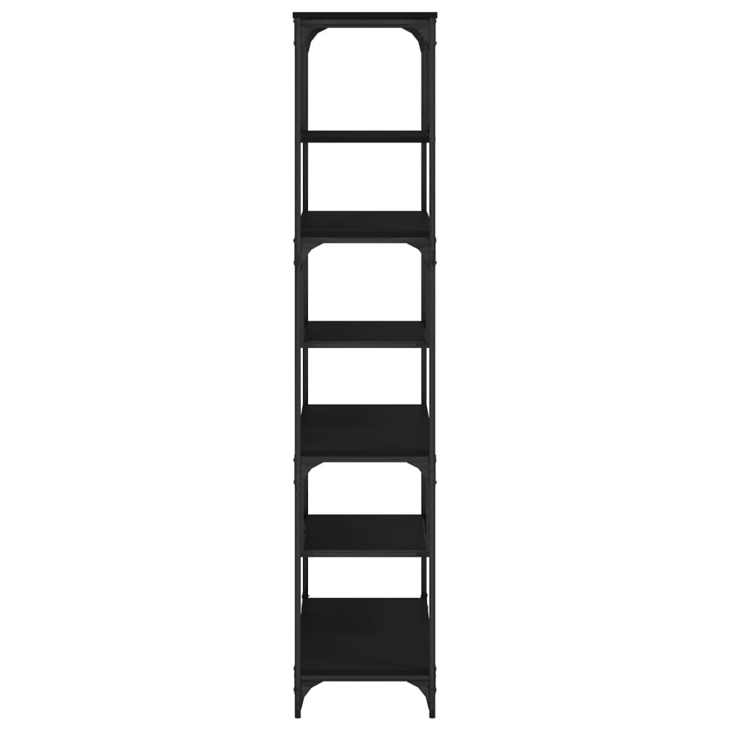 vidaXL Bibliotecă, negru, 81x36x176 cm, lemn compozit