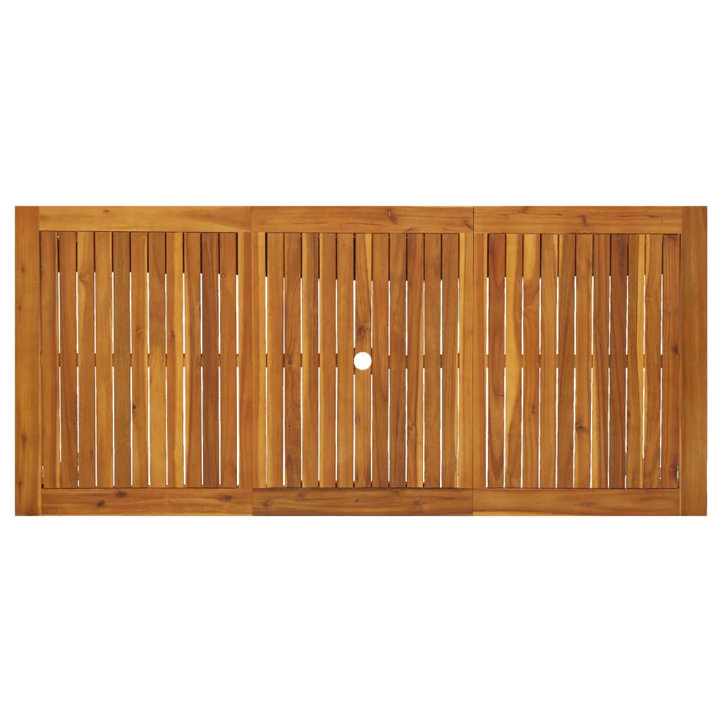 vidaXL Masă de grădină, 200 x 90 x 74 cm, lemn masiv de acacia