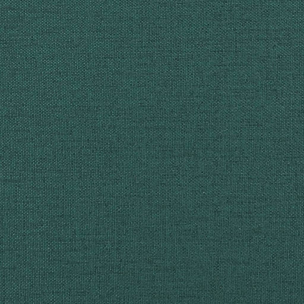 vidaXL Bancă, verde închis, 110x76x80 cm, textil