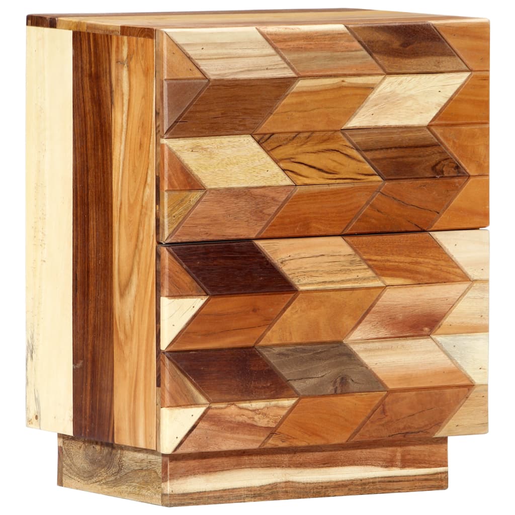 vidaXL Noptieră, 40 x 30 x 50 cm, lemn masiv reciclat