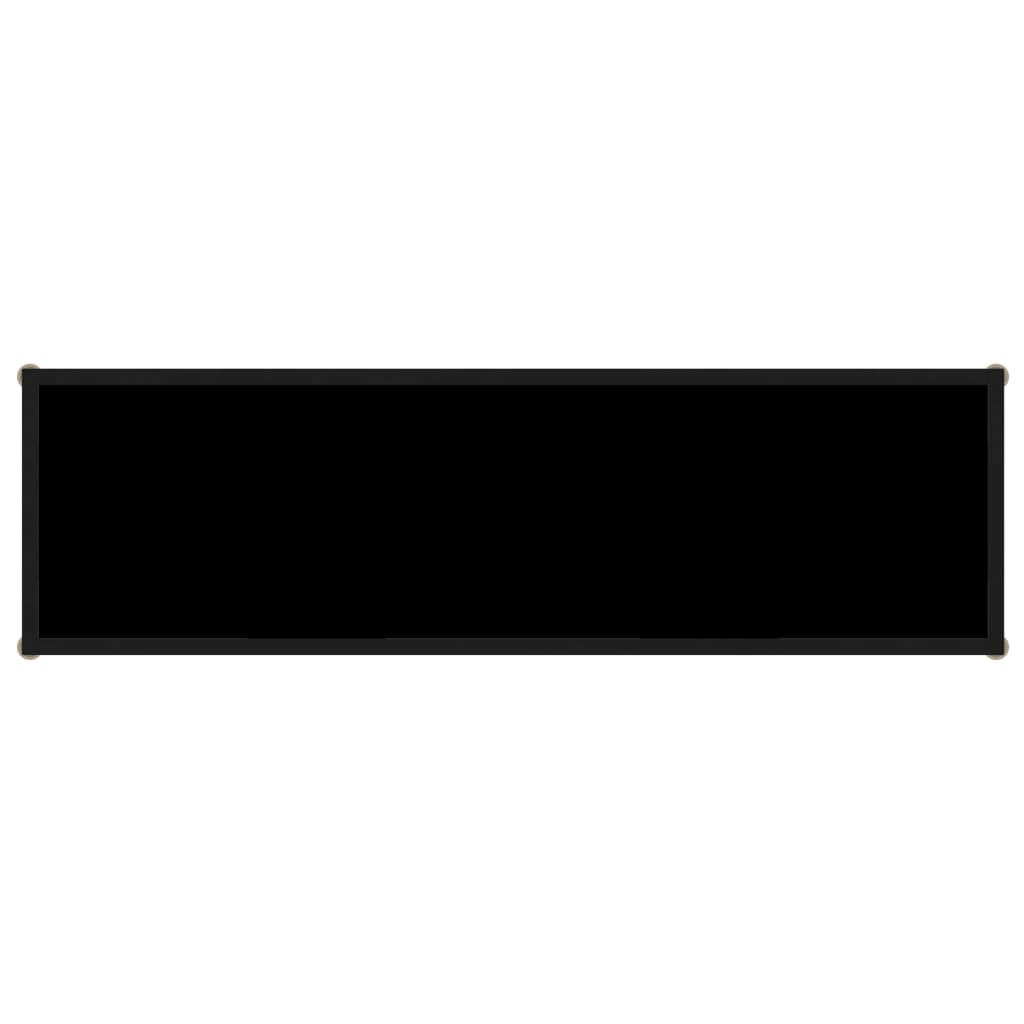 vidaXL Masă consolă, negru, 120 x 35 x 75 cm, sticlă securizată