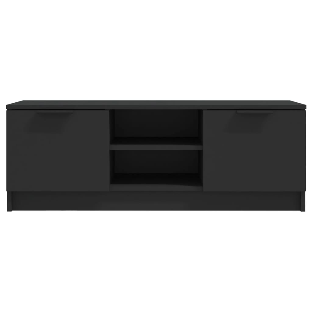 vidaXL Comodă TV, negru, 102x35x36,5 cm, lemn prelucrat