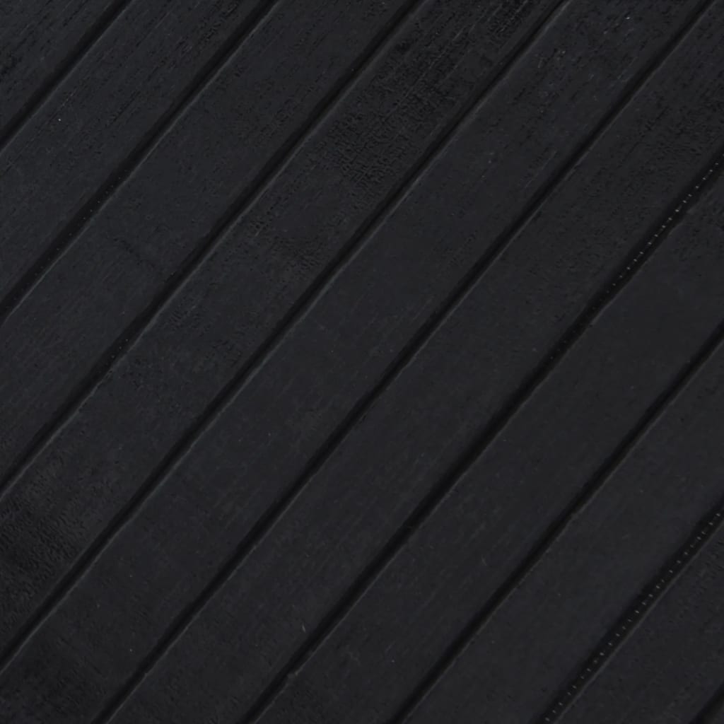 vidaXL Covor dreptunghiular, negru, 60x200 cm, bambus