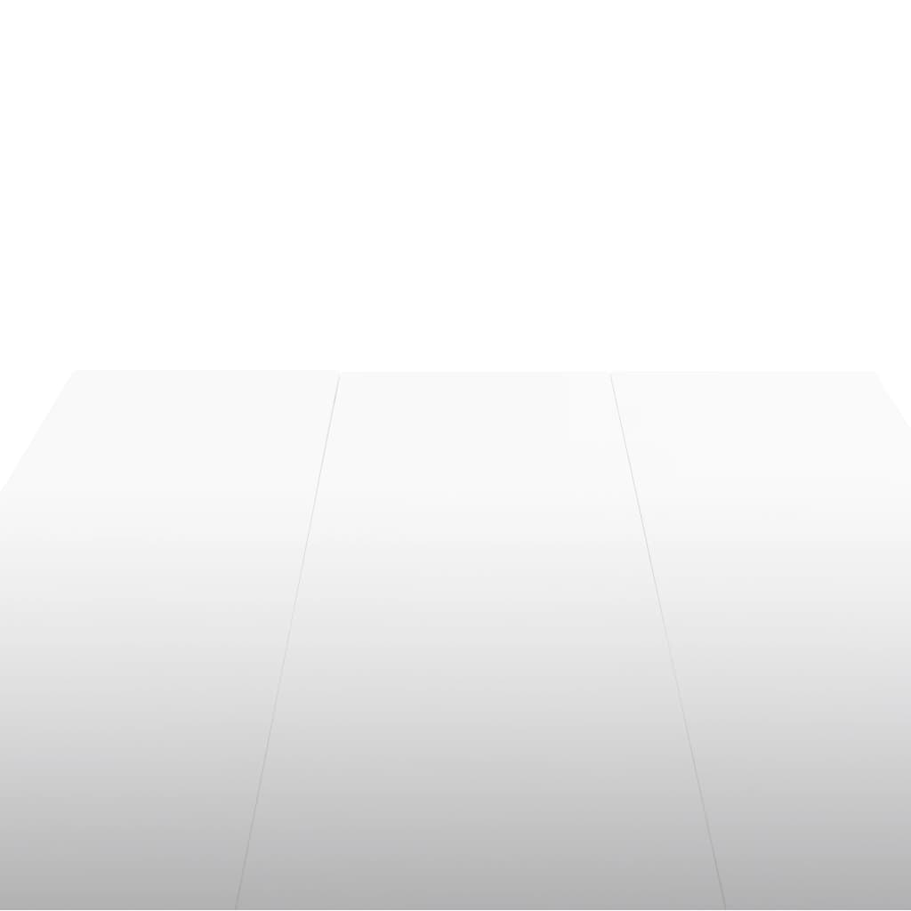 vidaXL Masă de bucătărie, alb strălucitor, 179x89x81 cm