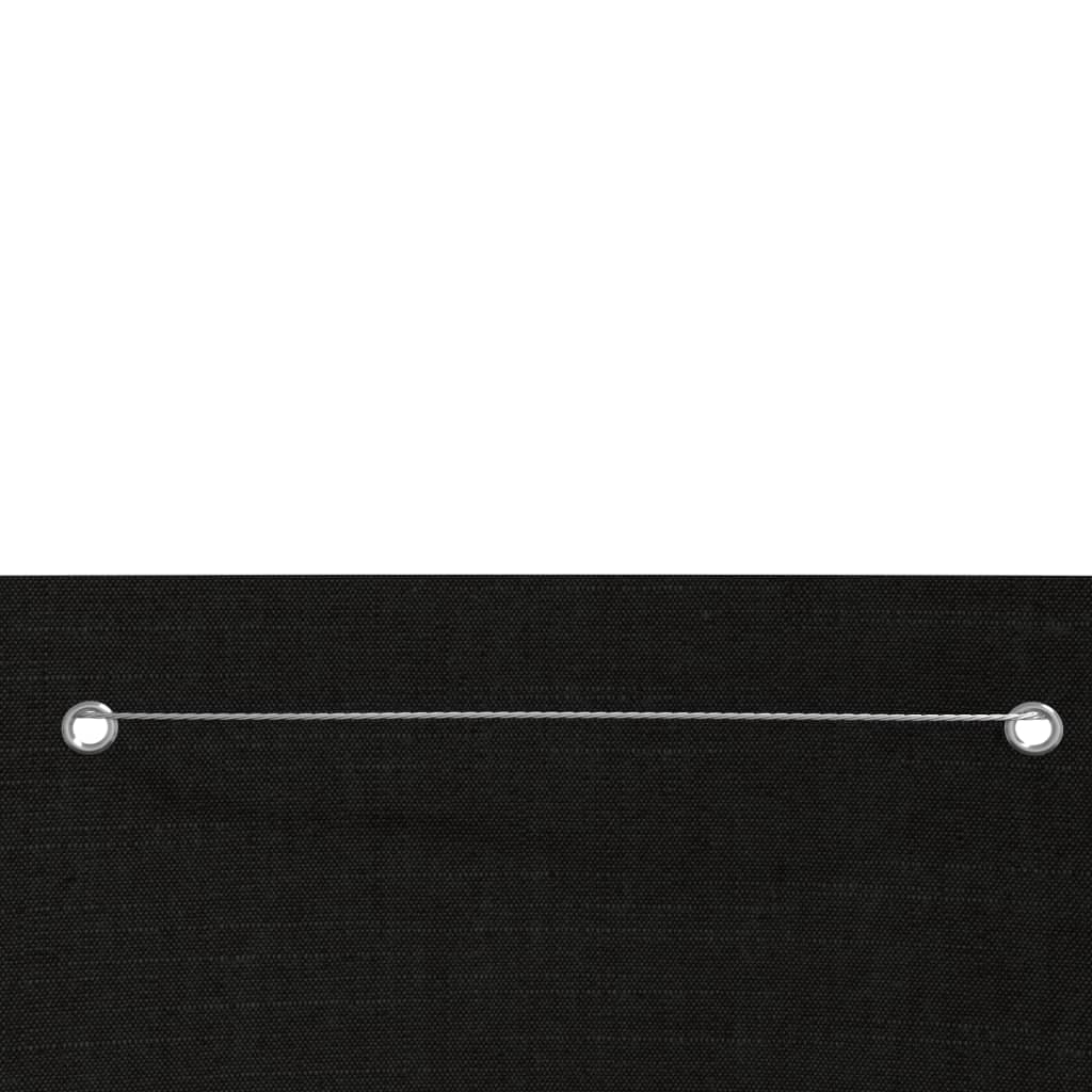 vidaXL Paravan de balcon, negru, 80 x 240 cm, țesătură oxford