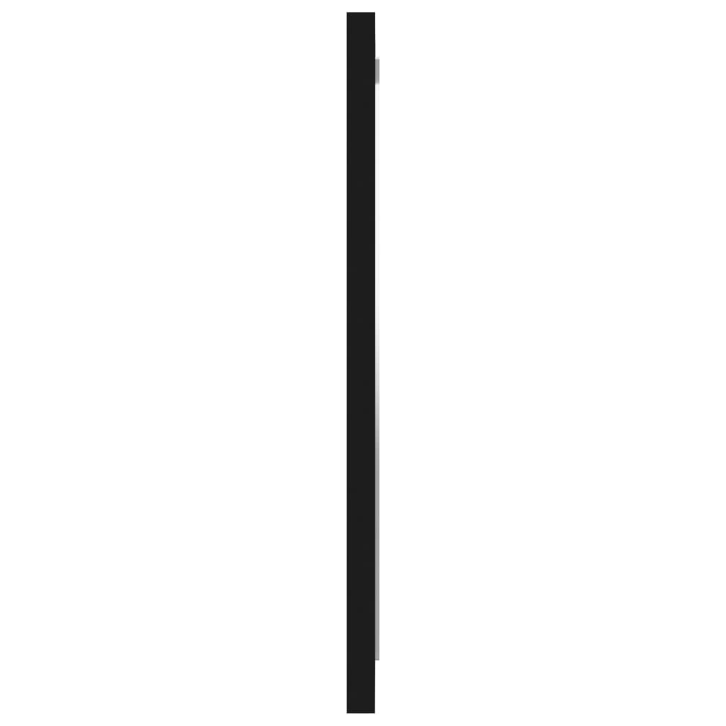 vidaXL Oglindă de baie, negru, 40x1,5x37 cm, PAL