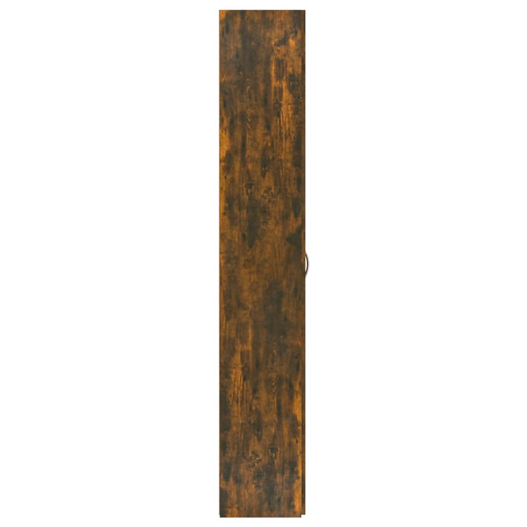 vidaXL Dulap de birou stejar fumuriu 60x32x190 cm lemn prelucrat