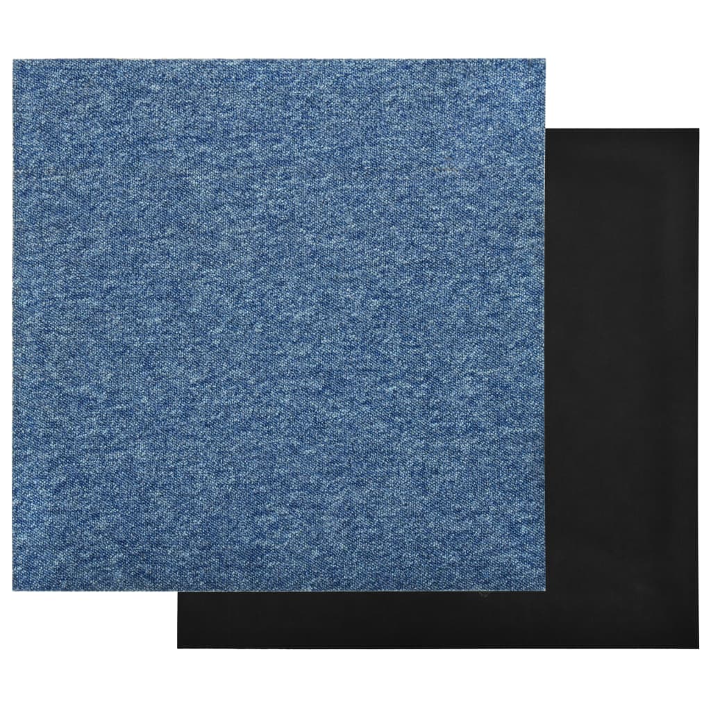 vidaXL Plăci de pardoseală, 20 buc., albastru, 50 x 50 cm, 5 m²