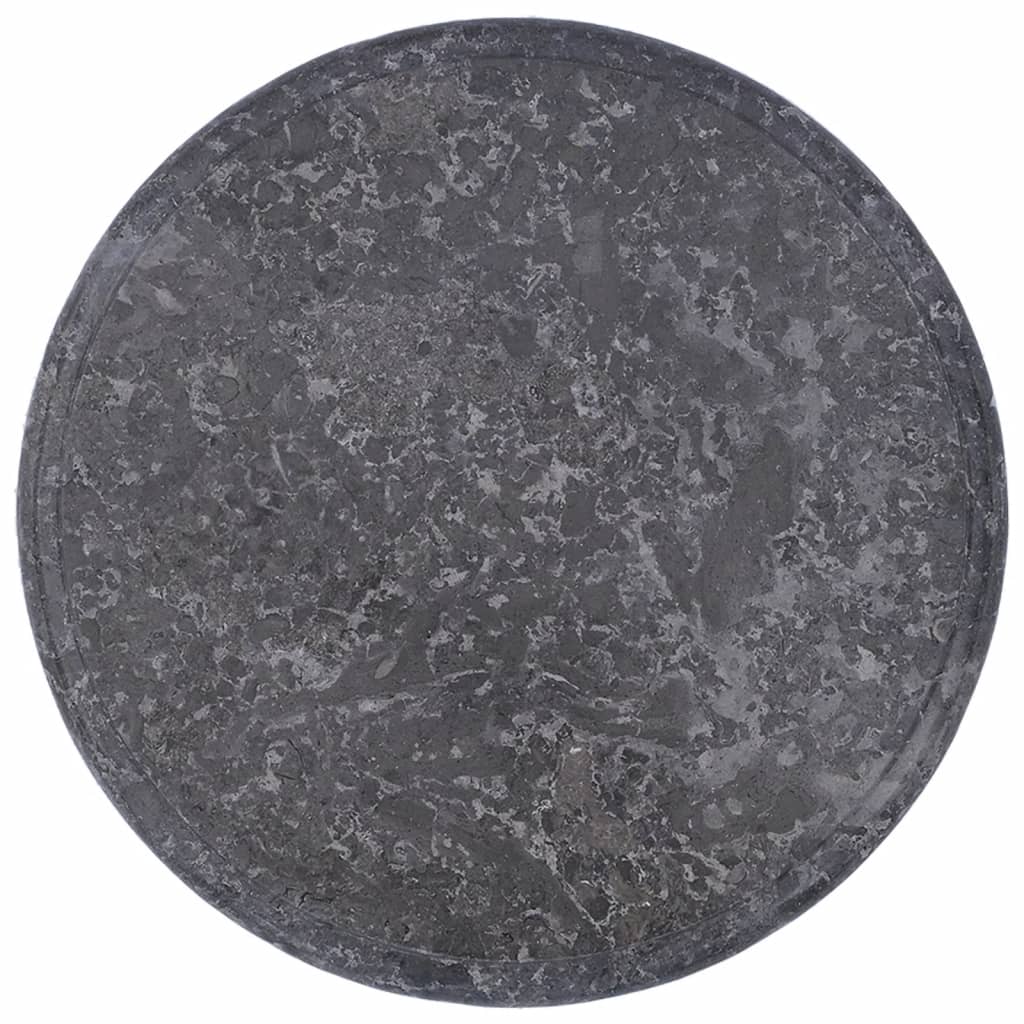 vidaXL Blat de masă, gri, Ø40x2,5 cm, marmură
