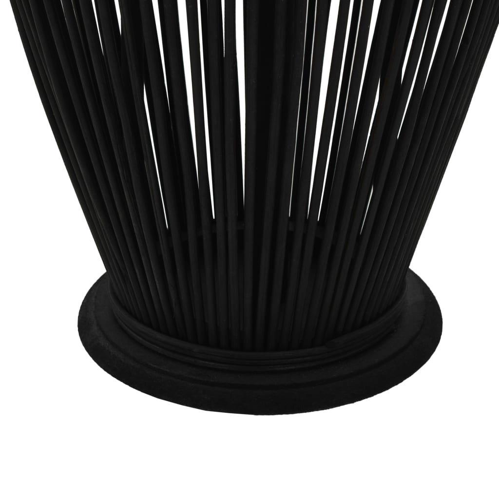 vidaXL Suport felinar lumânări suspendat, negru, 95 cm, bambus