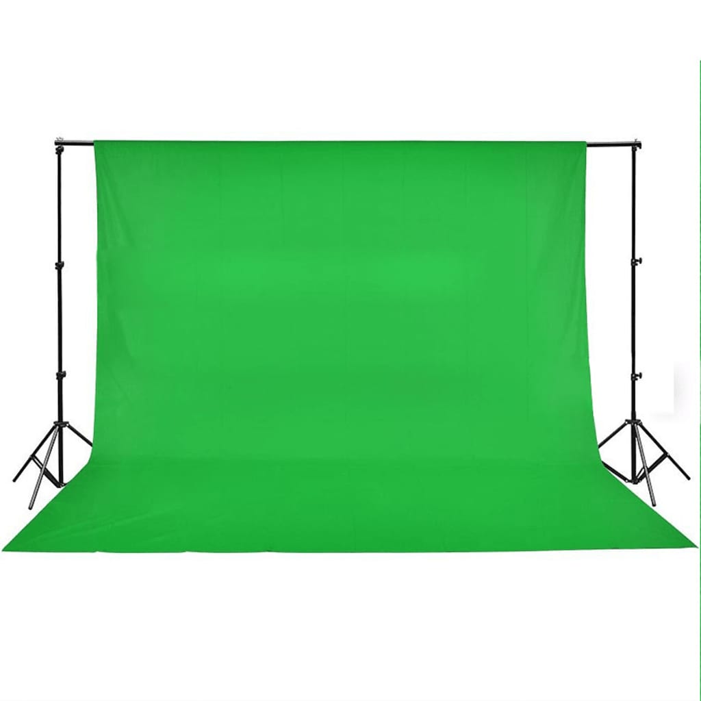 vidaXL Fundal foto, bumbac, verde, 500 x 300 cm, Chroma Key