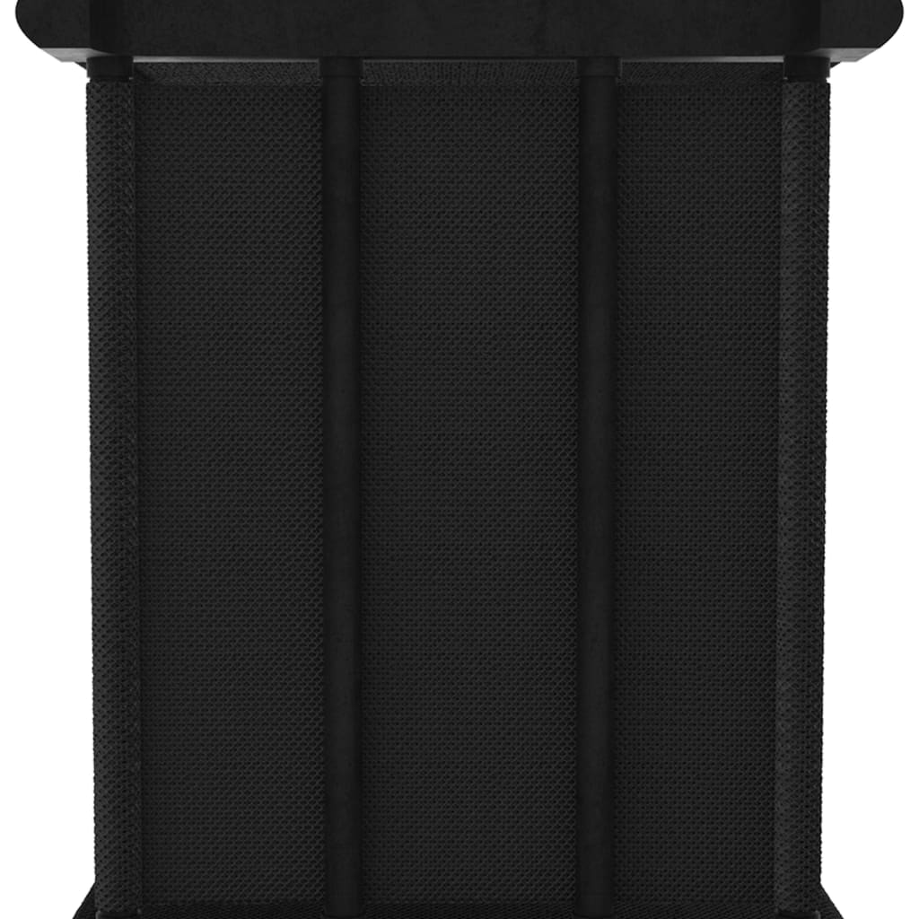 vidaXL Raft expunere 6 cuburi negru 103x30x72,5 cm, material textil