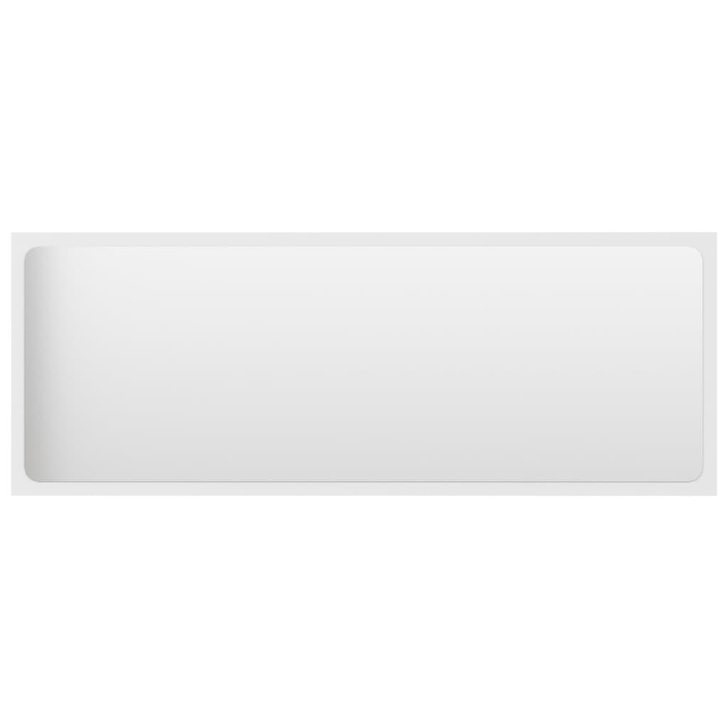 vidaXL Oglindă de baie, alb, 100x1,5x37 cm, PAL