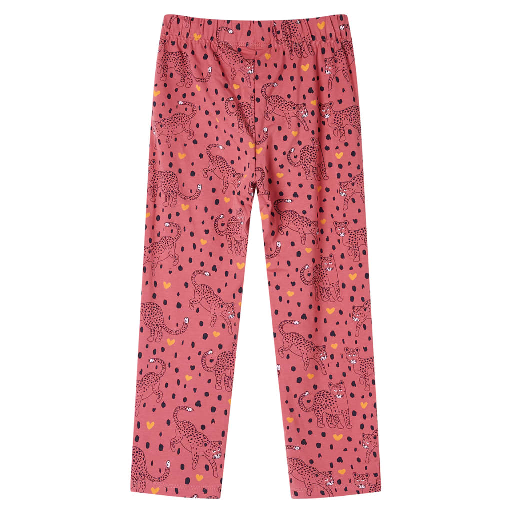 Pijamale pentru copii cu mâneci lungi roz fanat 92