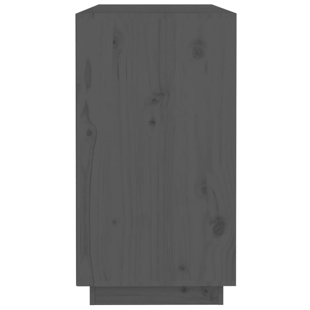 vidaXL Servantă, gri, 100x40x75 cm, lemn masiv de pin