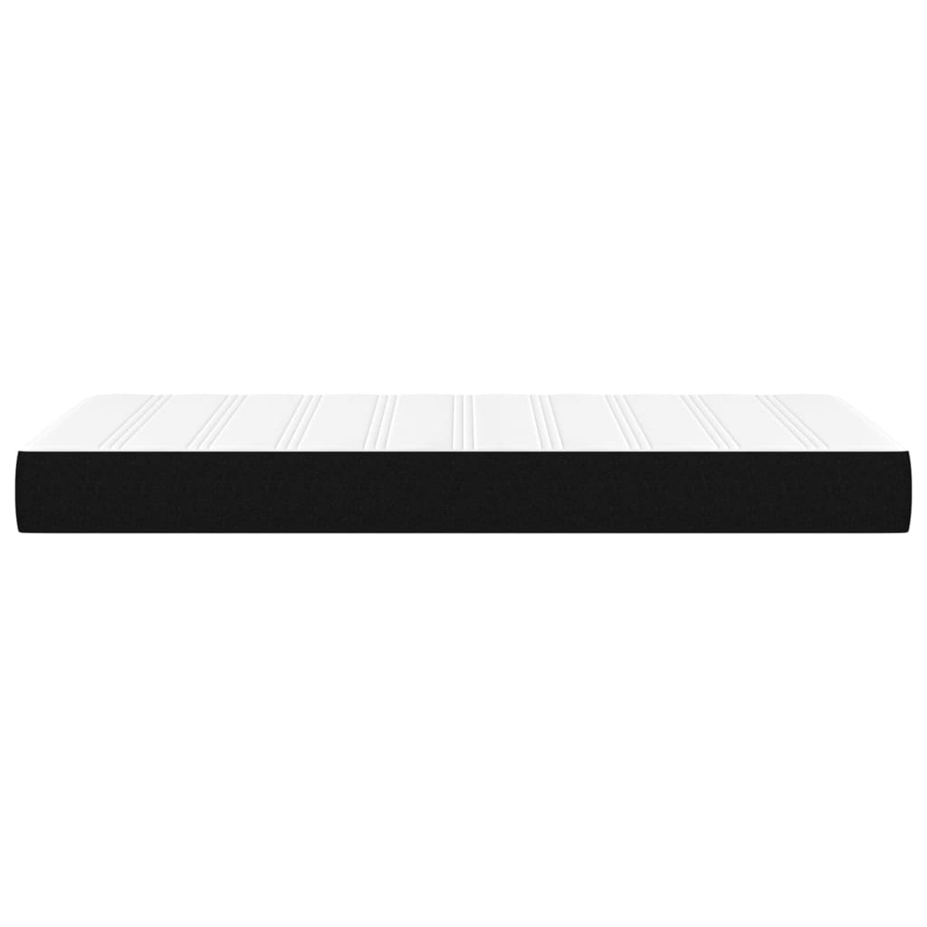 vidaXL Saltea de pat cu arcuri, negru, 90x190x20 cm, textil