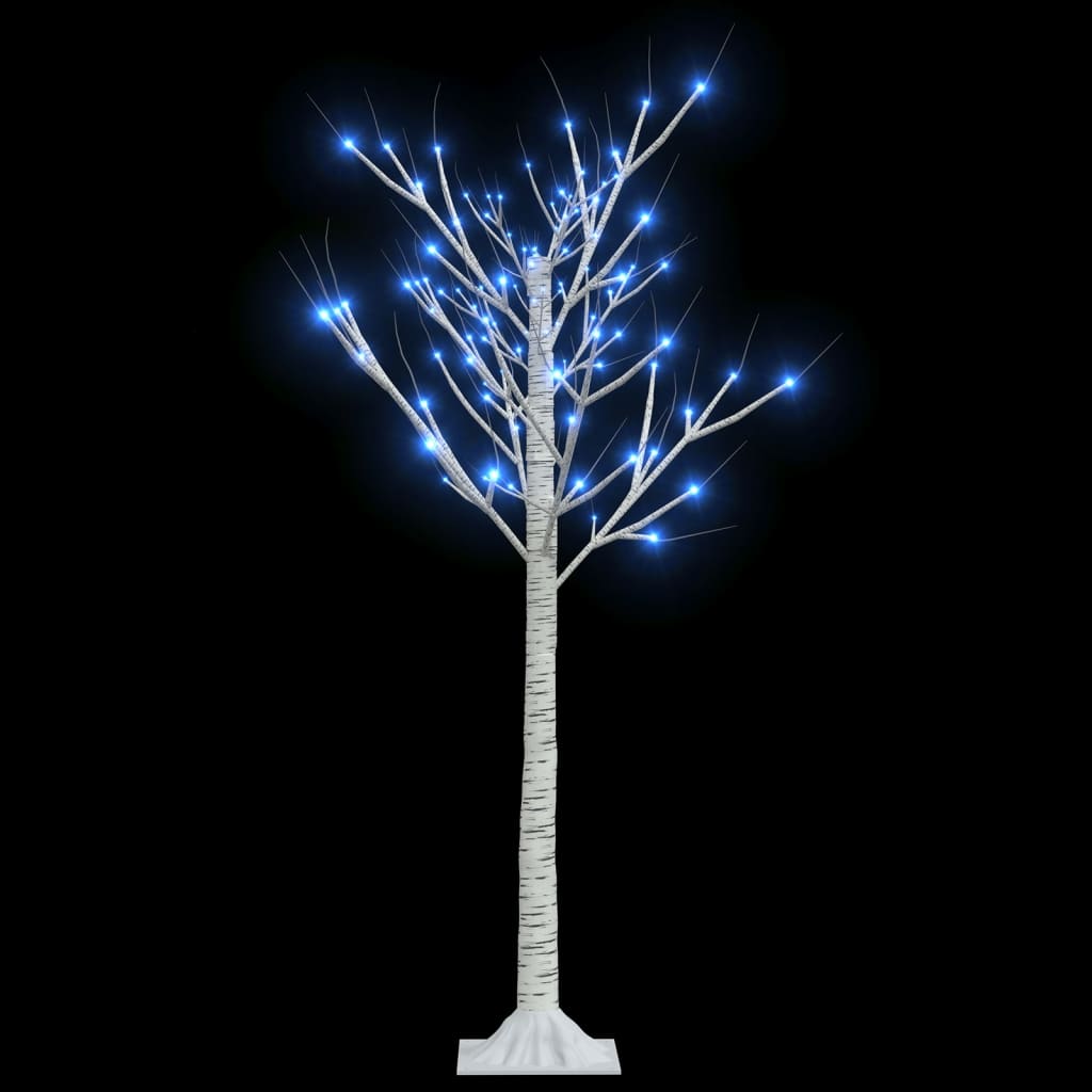 vidaXL Pom de Crăciun, 120 LED-uri, albastru, 1,2 m, salcie, int./ext.
