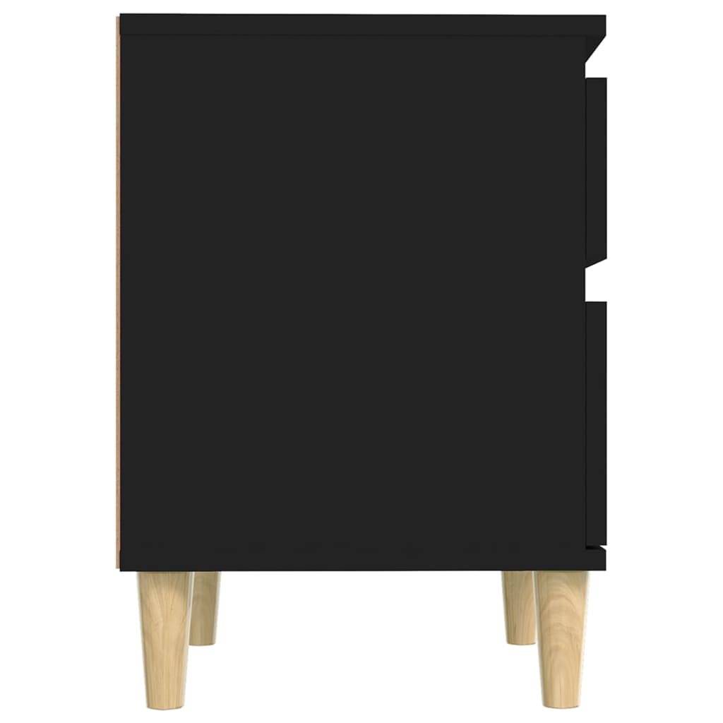 vidaXL Noptiere, negru, 40x35x50 cm