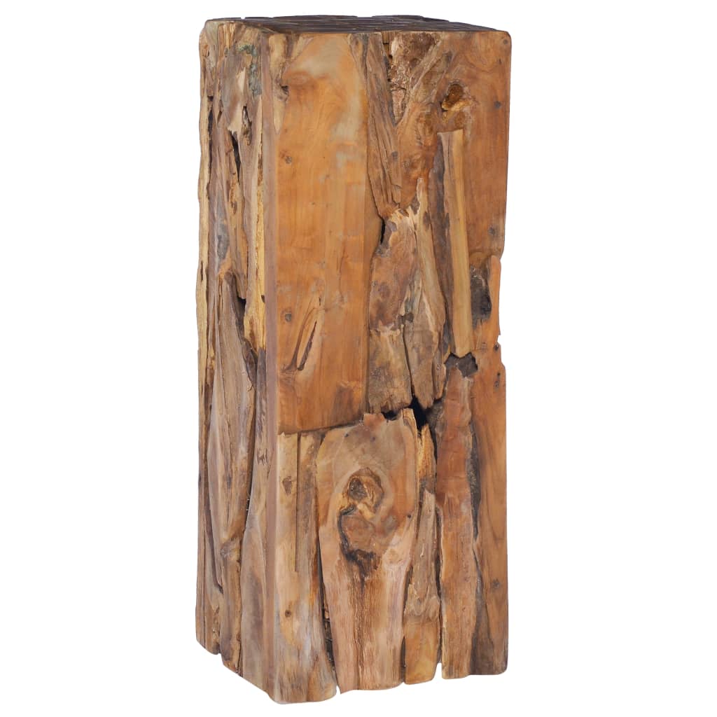 vidaXL Masă laterală, 30 x 30 x 80 cm, lemn masiv de tec