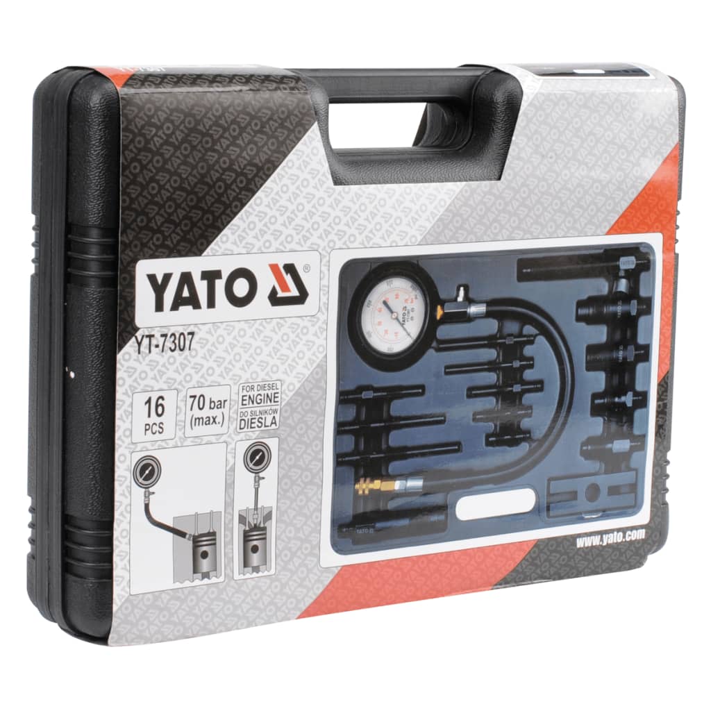YATO Dispozitiv de măsurare presiune în cilindri, motor diesel