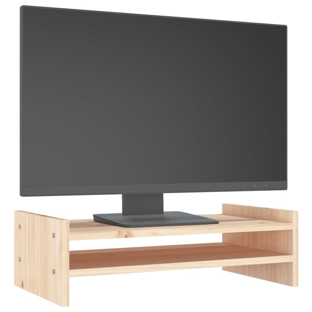 vidaXL Suport pentru monitor, 50x27x15 cm, lemn masiv de pin