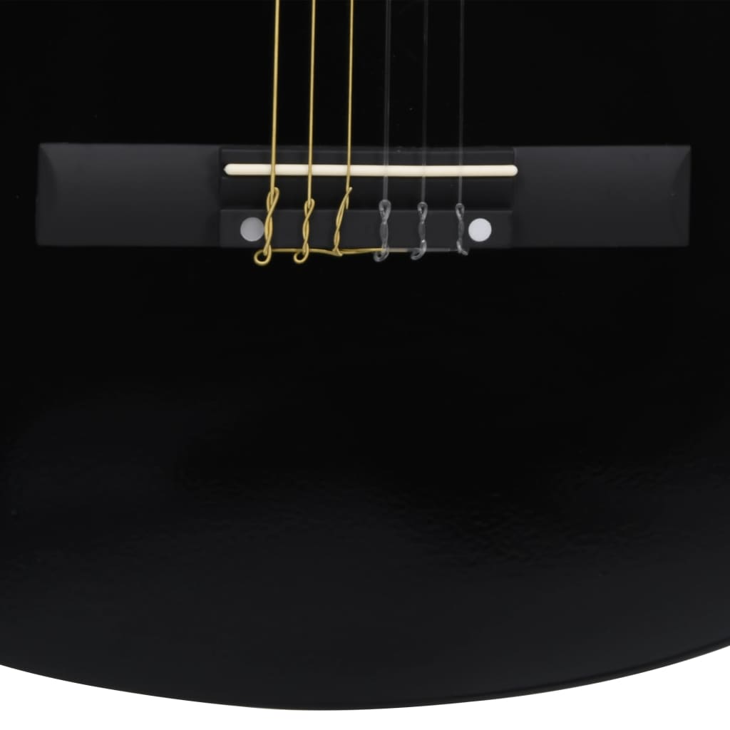 vidaXL Chitară acustică occidentală decupată, cu 6 corzi, 38", negru