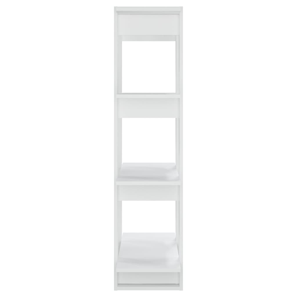 vidaXL Bibliotecă/Separator cameră, alb, 80x30x123,5 cm