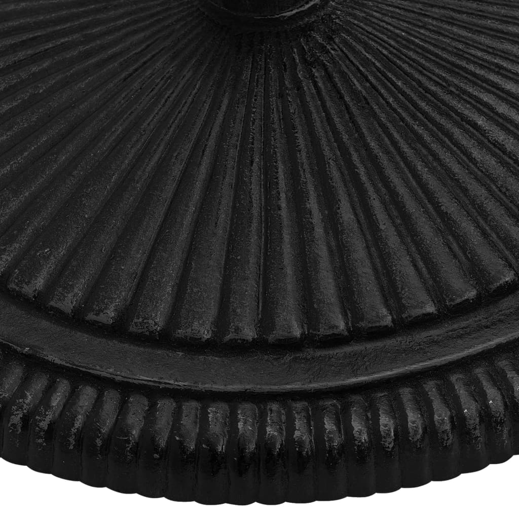 vidaXL Bază de umbrelă, negru, 45x45x30, fontă