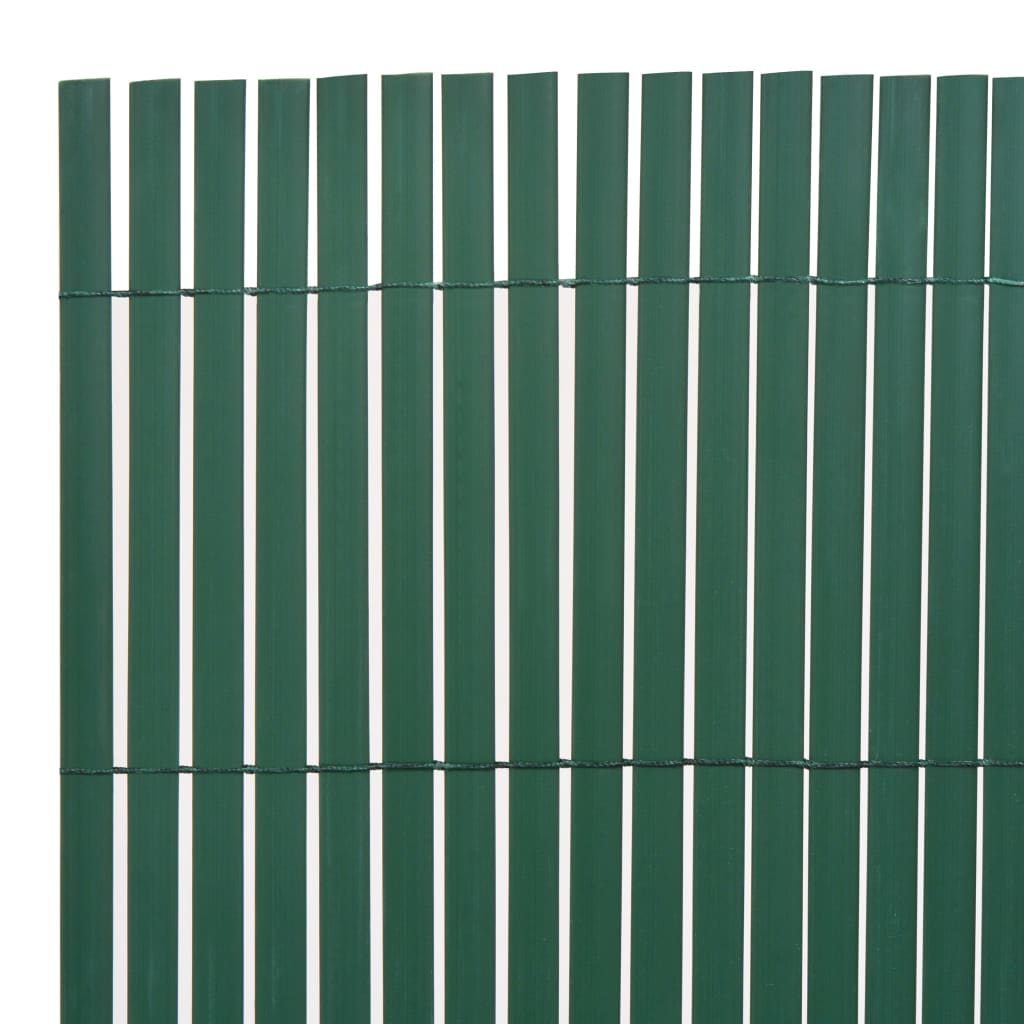 vidaXL Gard pentru grădină cu 2 fețe, verde, 110x500 cm