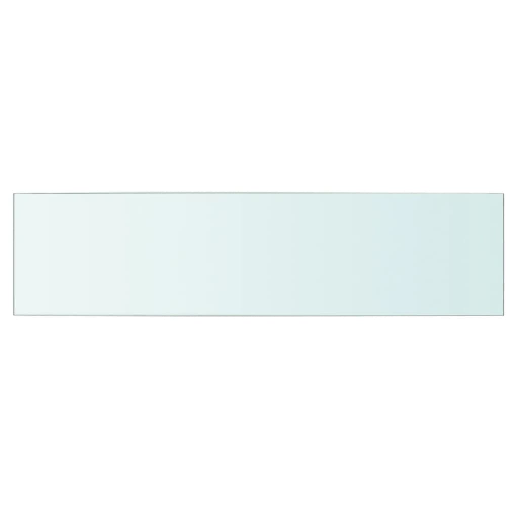 vidaXL Rafturi, 2 buc., 60 x 15 cm, panouri sticlă transparentă