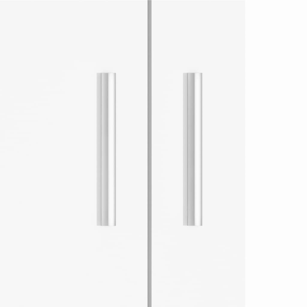 vidaXL Suport acvariu, alb extralucios, 81x36x73 cm, lemn prelucrat