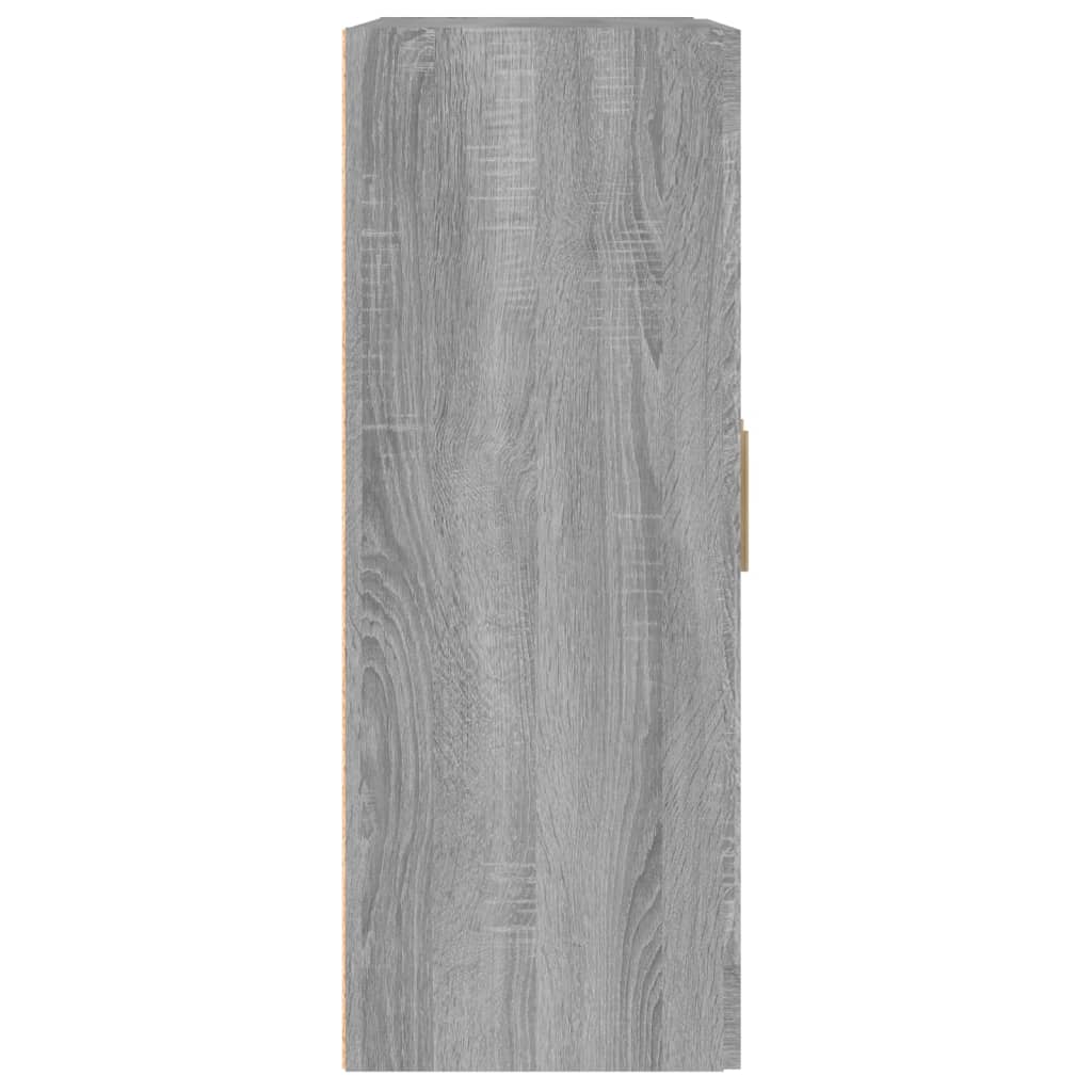 vidaXL Dulap de perete, gri sonoma, 69,5x32,5x90 cm, lemn prelucrat
