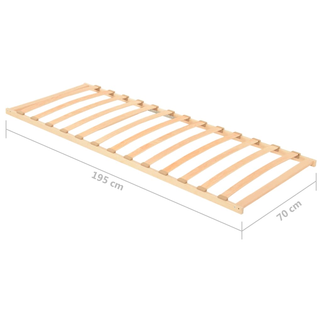 vidaXL Bază de pat cu șipci, 13 șipci, 70x200 cm