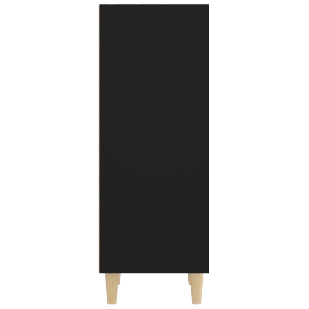vidaXL Servantă, negru, 34,5x32,5x90 cm, lemn compozit