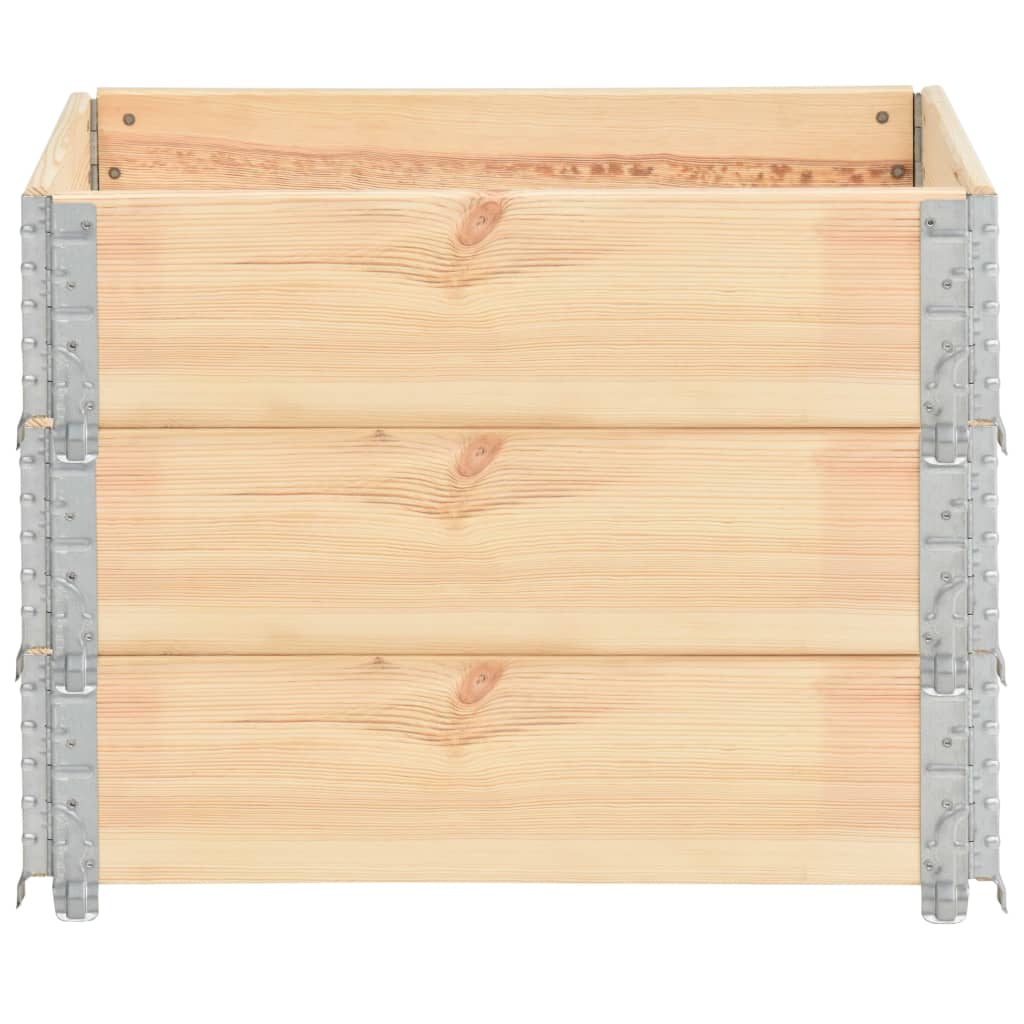 vidaXL Rame pentru paleți, 3 buc., 60 x 80 cm, lemn masiv de pin
