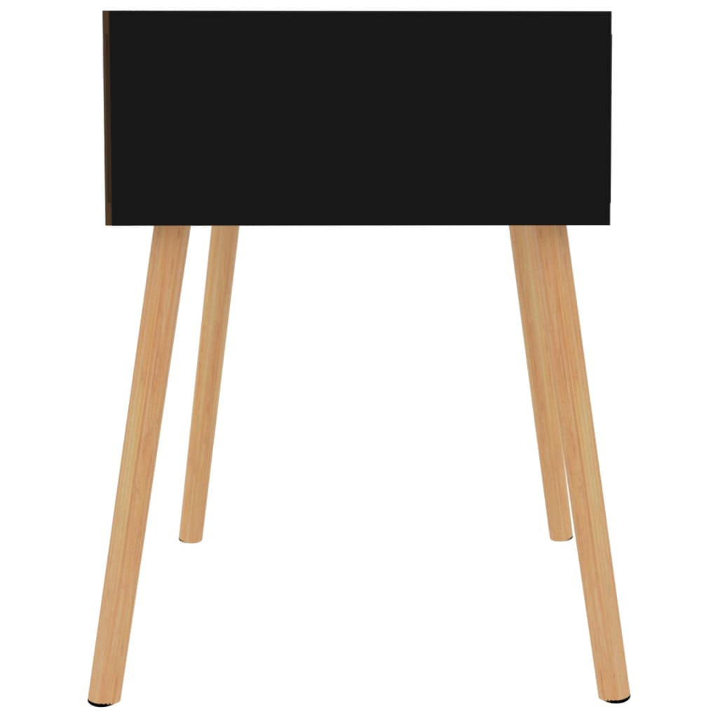 vidaXL Noptieră, negru extralucios, 40x40x56 cm, lemn prelucrat