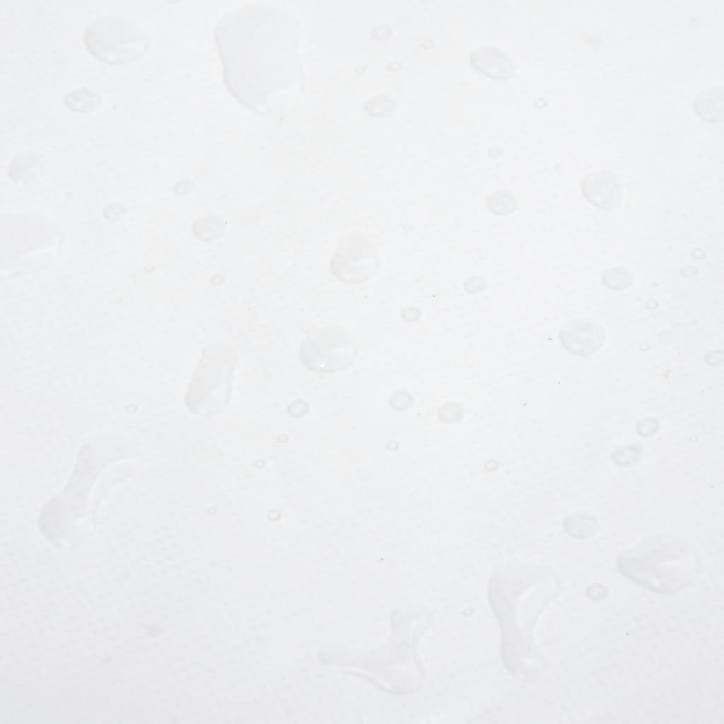 vidaXL Prelată, alb, 5x8 m, 650 g/m²
