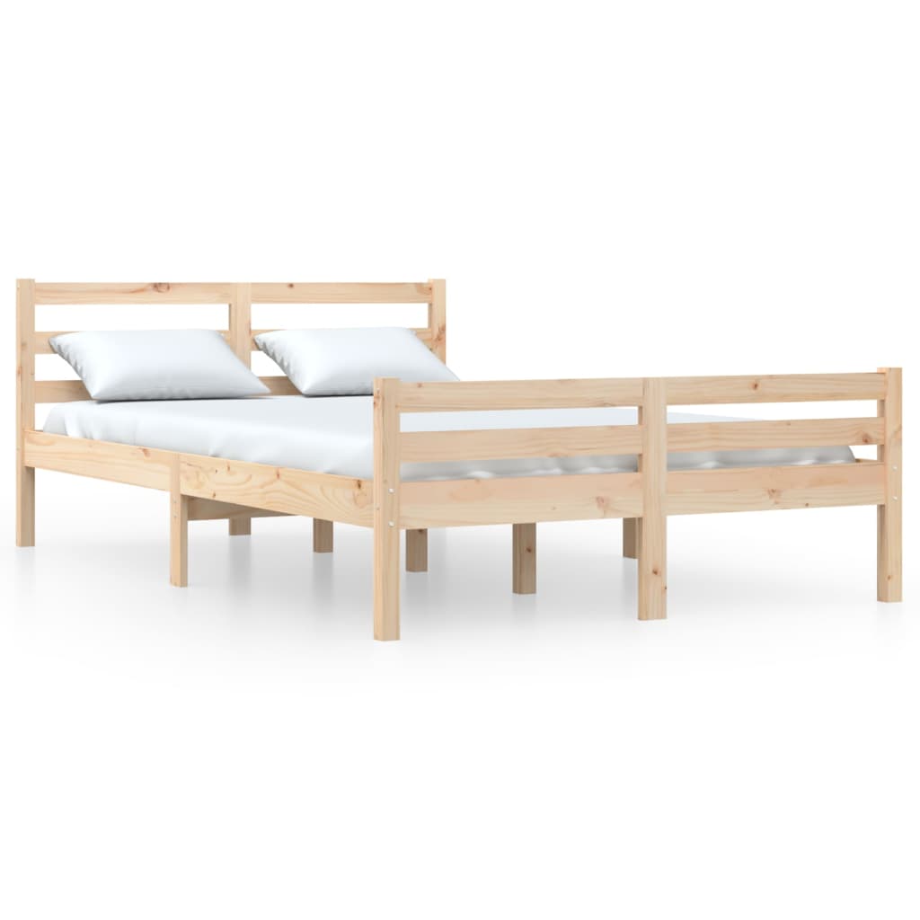 vidaXL Cadru de pat, 160x200 cm, lemn masiv