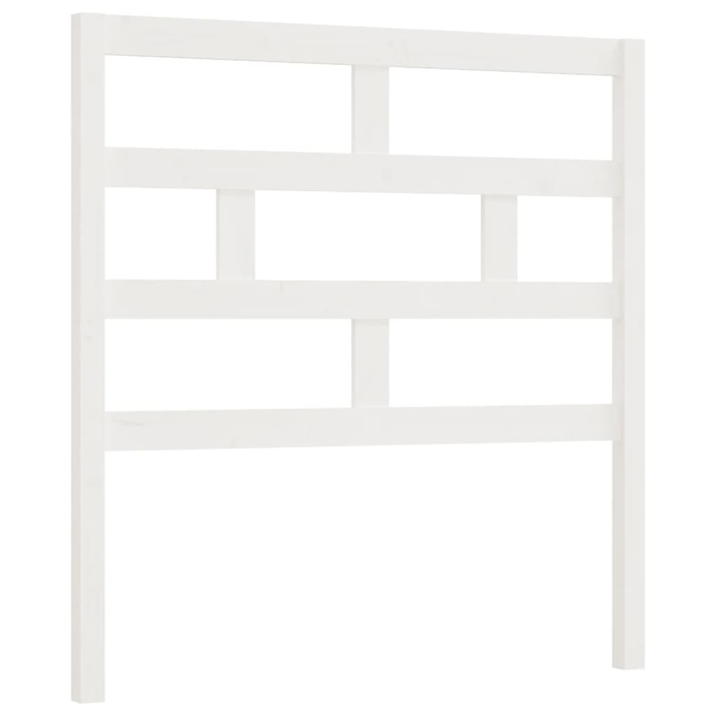 vidaXL Tăblie de pat, alb, 96x4x100 cm, lemn masiv de pin